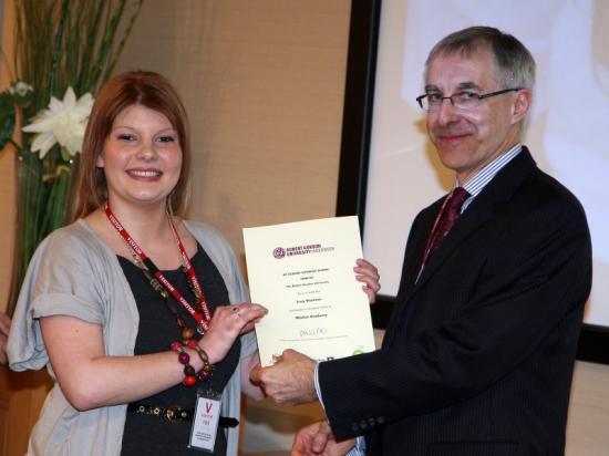 Photograph of Caithness Girl Receives BP Student Tutoring Award