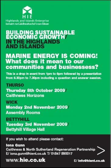 Photograph of Marine Energy Is Coming - Your Chance To Find Out More