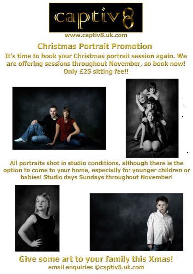 Photograph of Christmas Portrait Shoots from Captiv8 Photography!