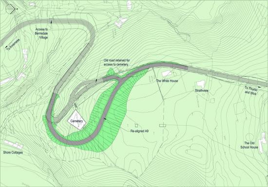 Photograph of Option Selected for A9 Berriedale Braes hairpin