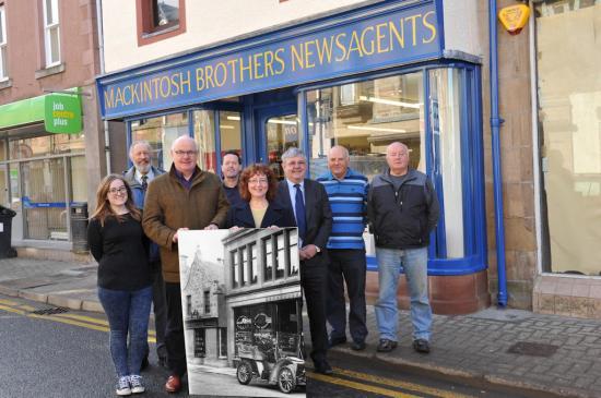Photograph of New old look for Dingwall business as piece of High Street history is restored 