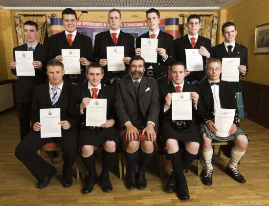 Photograph of Dounreay Apprentices Receive Their Certificates