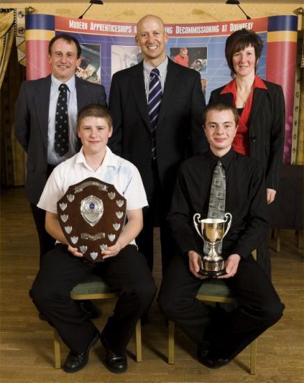 Photograph of Dounreay Apprentices Winners