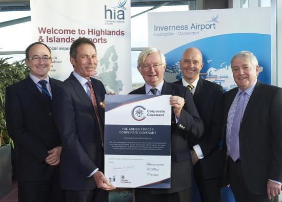 Photograph of Airport group HIAL becomes first in Scotland to sign Armed Forces Covenant