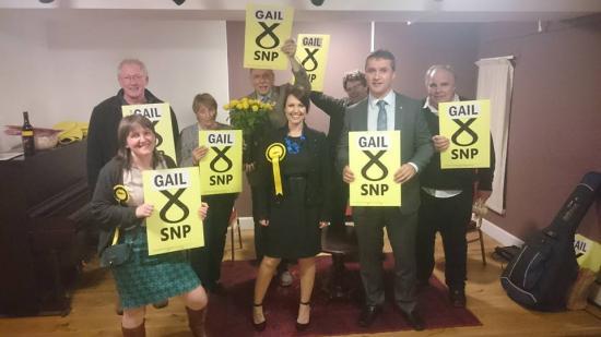 Photograph of Gail Ross Campaign For MSP Spreads Across The North