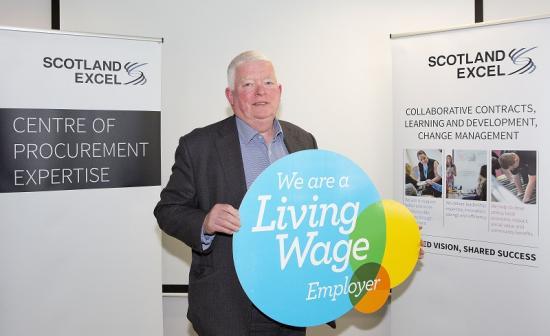 Photograph of Councillor Bill Fernie welcomes Scotland Excels Living Wage boost