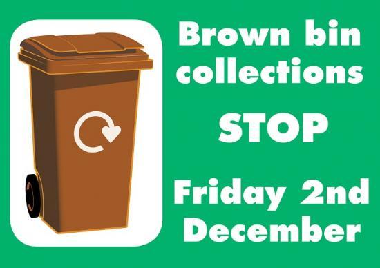 Photograph of Brown bin service stops for winter