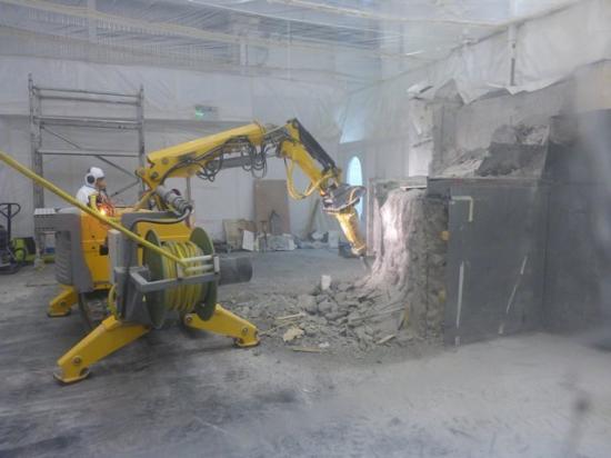 Photograph of Robot Demolition Taking More Of Dounreay Apart