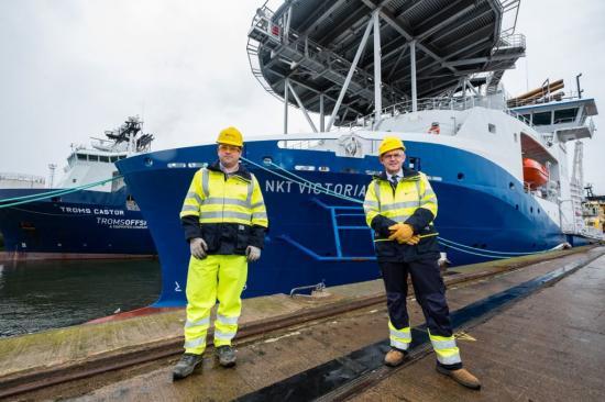 Photograph of The Nkt Victoria - New Vessel Laying Cable From Caithness To Moray