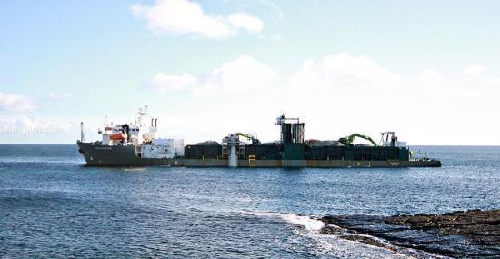 Photograph of Seahorse Carries Crushed Stone From Norway For Moray Firth Cables
