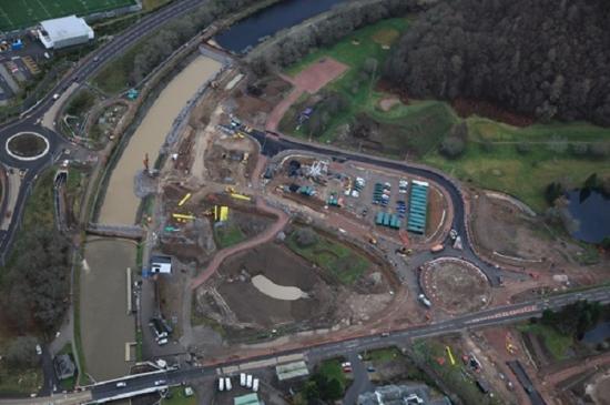 Photograph of Work on phase two of Inverness West Link progressing well