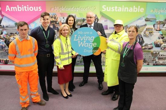 Photograph of Living Wage Accreditation for Highland Council