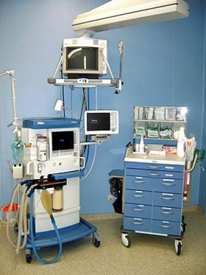 Photograph of Anaesthetic Machines Boost Ventilator Capacity