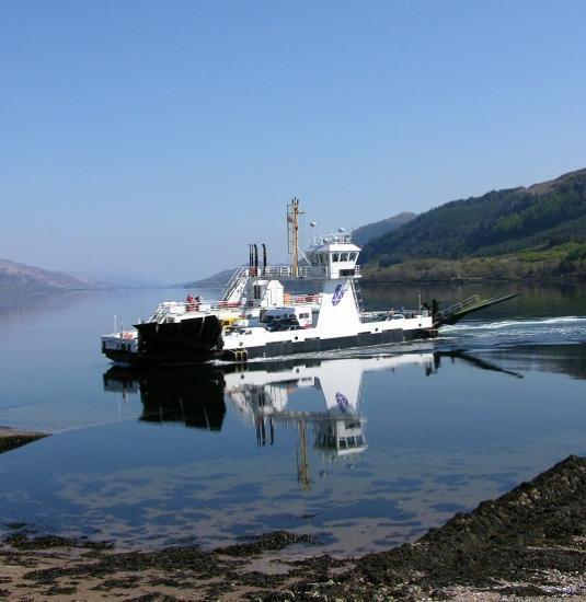 Photograph of Corran Ferry currently not running
