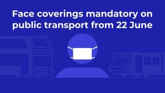 Photograph of Face Coverings Mandatory On Public Transport From 22 June