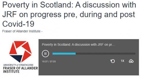 Photograph of Poverty in Scotland: A discussion with JRF on progress pre, during and post Covid-19