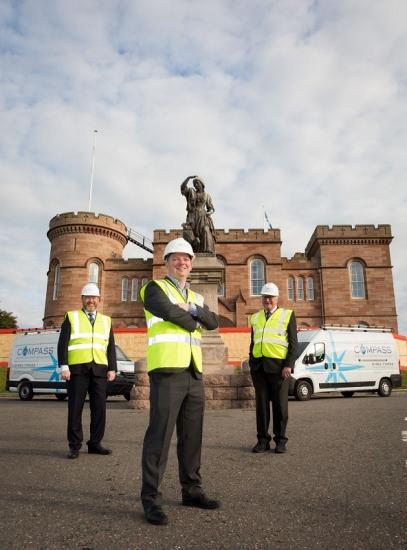 Photograph of Milestone In Inverness Castle Transformation