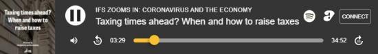 Photograph of Podcast | Taxing times ahead? When and how to raise taxes
