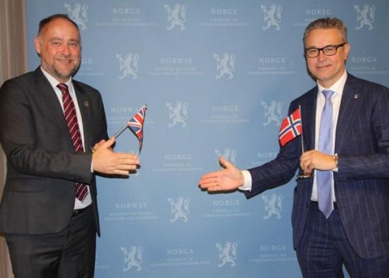 Photograph of UK And Norway Sign Historic Fisheries Agreement - First For Forty Years