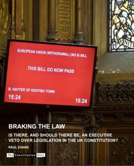 Photograph of NEW REPORT From The Constitution Unit web site -  Braking the Law
