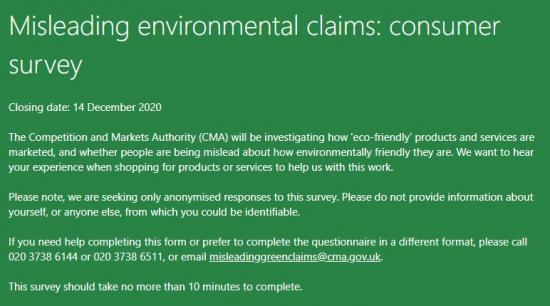 Photograph of CMA to examine if ‘eco-friendly' claims are misleading
