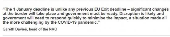 Photograph of Brexit - The UK border: preparedness for the end of the transition period