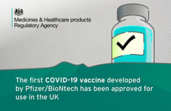 Photograph of Uk Medicines Regulator Gives Approval For First Uk Covid-19 Vaccine