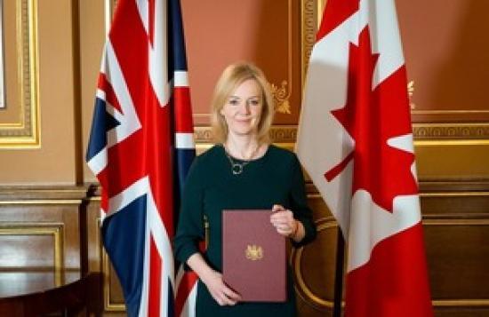 Photograph of UK And Canada Sign Trade Agreement