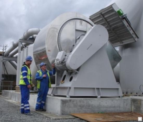 Photograph of Eight-ton Fans Will Drive Fuel Plants Clean-up