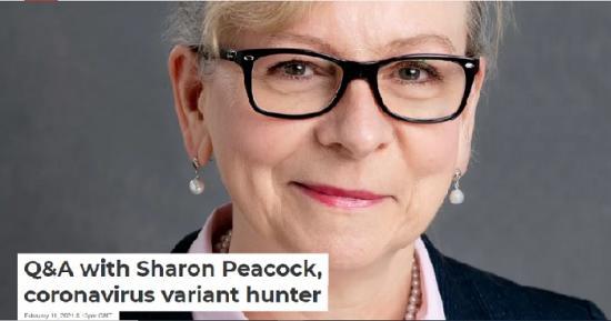 Photograph of QandA With Sharon Peacock, Coronavirus Variant Hunter