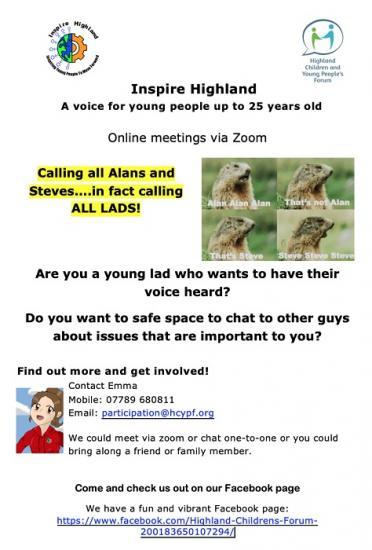 Photograph of New mini Inspire Highland group for young lads