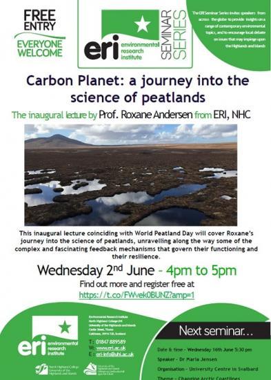 Photograph of Carbon Planet: a journey into the science of peatlands - An online lecture