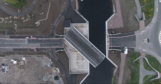 Photograph of A Final Piece Of Inverness's West Link - The New Torvean Swing Bridge