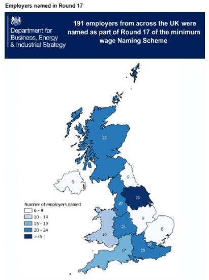 Photograph of Employers Named And Shamed For Paying Less Than Minimum Wage