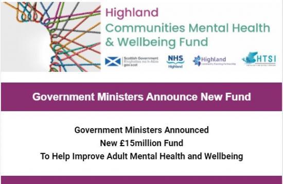 Photograph of Highland Communities Mental Health and Wellbeing Fund Opening Shortly For Applications