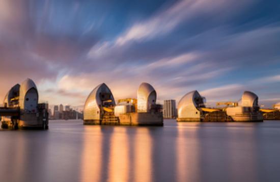 Photograph of Thames Barrier Closed For 200th Time