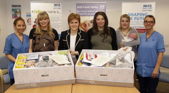 Photograph of 200,000 Baby Boxes Delivered