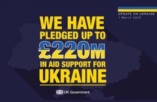 Photograph of UK Pledges Another £80 Million In Aid To Help Ukraine Deal With Humanitarian Crisis