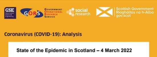 Photograph of State of the Epidemic in Scotland - 4 March 2022