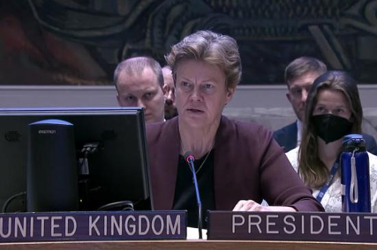 Photograph of As Russia Is Forced Into Retreat, Its Brutality Is Laid Bare: UK Statement At UN Security Council