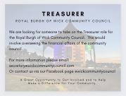 Thumbnail for article : Wick Community Council Treasurer Post