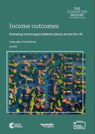 Photograph of Income Outcomes - Assessing Income Gaps Between Places Across The UK