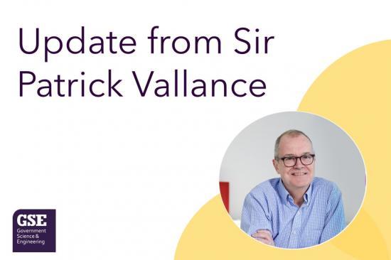 Photograph of Update From Sir Patrick Vallance On The Science & Engineering Profession