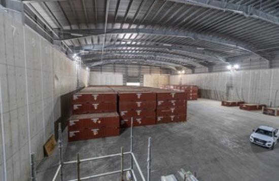 Photograph of First Containers Sealed Into Dounreay Low Level Waste Vaults