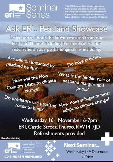 Photograph of Ask ERI....peatland Showcase (in Person)