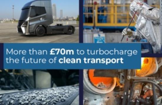 Photograph of More than £70 million to turbocharge the future of clean transport