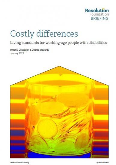 Photograph of Costly differences - Living standards for working-age people with disabilities