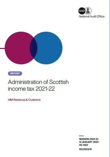Photograph of Administration Of Scottish Income Tax 2021/22