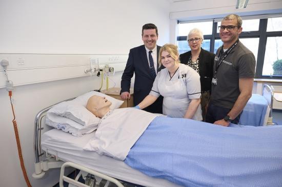 Photograph of Education Minister Welcomes New UHI Clinical Simulation Facility