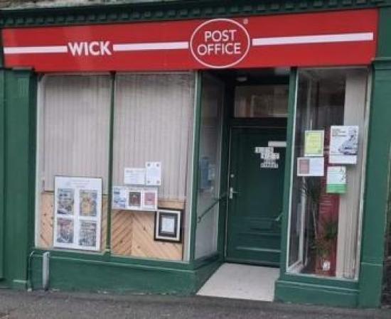 Photograph of Wick Post Office Closed Suddenly Yesterday For Good